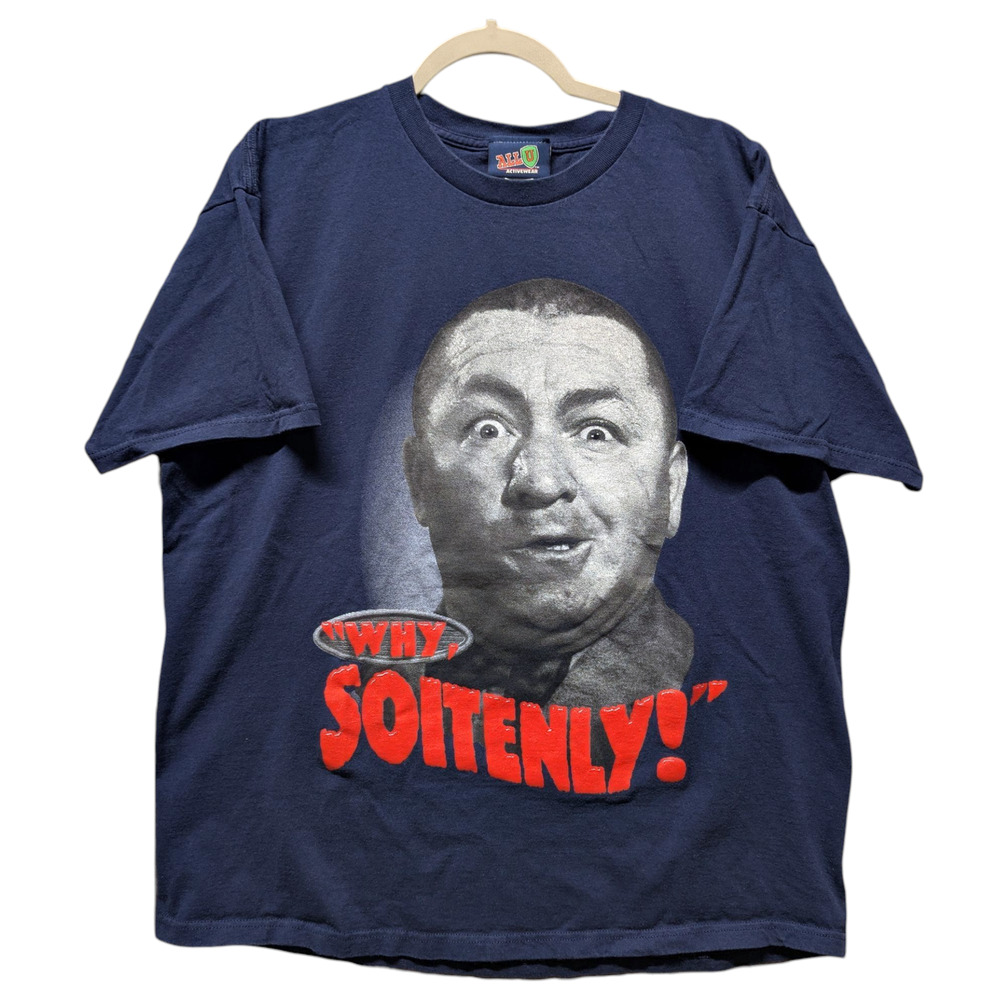 2001 Curly Big Face Three Stooges t shirt